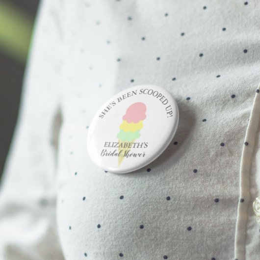 Eiscreme-Brautparty Button