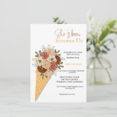 Eiscreme-Brautparty, das ihr aufgefangen wurde Einladung (Stehend Vorderseite)