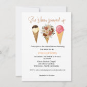 Eiscreme-Brautparty, das ihr aufgefangen wurde Einladung (Vorderseite)