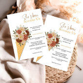 Eiscreme-Brautparty, das ihr aufgefangen wurde Einladung