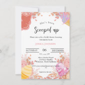 Eiscreme-Brautparty, das ihr aufgefangen wurde Einladung (Vorderseite)