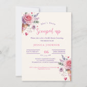 Eiscreme-Brautparty, das ihr aufgefangen wurde Einladung (Vorderseite)