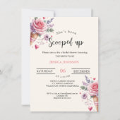 Eiscreme-Brautparty, das ihr aufgefangen wurde Einladung (Vorderseite)