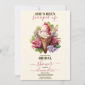 Eiscreme-Brautparty Einladung (Vorderseite)