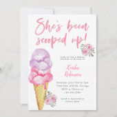 Eiscreme-Brautparty Einladung (Vorderseite)