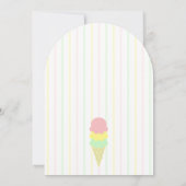 Eiscreme-Brautparty Einladung (Rückseite)