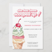 Eiscreme-Brautparty Einladung (Vorderseite)