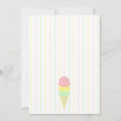 Eiscreme-Brautparty Einladung (Rückseite)