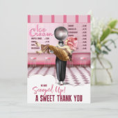 Eiscreme-Brautparty gefüllt Danke (Stehend Vorderseite)