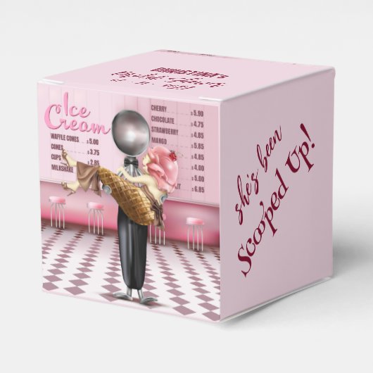Eiscreme-Brautparty Geschenkschachtel (Vorderseite)