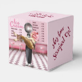 Eiscreme-Brautparty Geschenkschachtel (Rückseite)