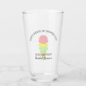 Eiscreme-Brautparty Glas (Vorderseite)