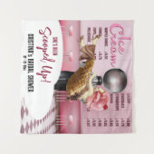 Eiscreme-Brautparty im Hintergrund Wandteppich (Vorderseite (Horizontal))