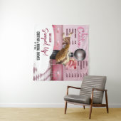 Eiscreme-Brautparty im Hintergrund Wandteppich (Beispiel (Horizontal))