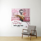Eiscreme-Brautparty im Hintergrund Wandteppich (Beispiel)
