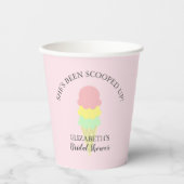 Eiscreme-Brautparty Pappbecher (Vorderseite)