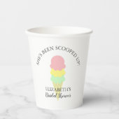 Eiscreme-Brautparty Pappbecher (Vorderseite)