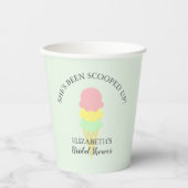 Eiscreme-Brautparty Pappbecher (Vorderseite)