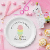 Eiscreme-Brautparty Pappteller (Party)