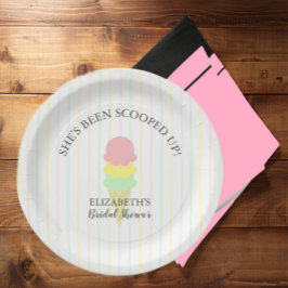 Eiscreme-Brautparty Pappteller
