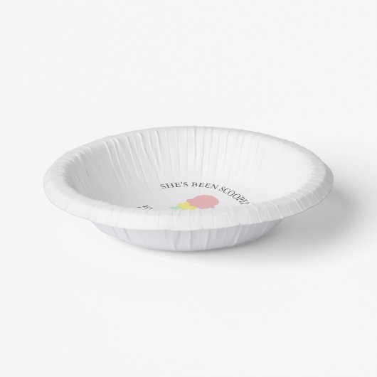 Eiscreme-Brautparty Pappteller (Gewinkelt)