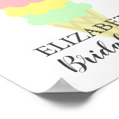 Eiscreme-Brautparty Poster (Ecke)