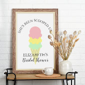 Eiscreme-Brautparty Poster