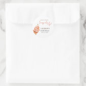 Eiscreme-Brautparty Runder Aufkleber (Tasche)