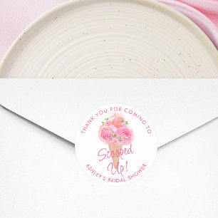 Eiscreme-Brautparty Runder Aufkleber