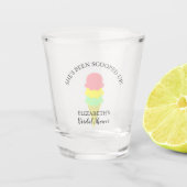 Eiscreme-Brautparty Schnapsglas (Vorderseite)