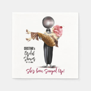 Eiscreme-Brautparty Serviette