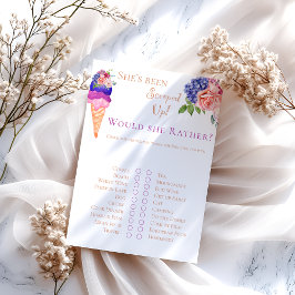 Eiscreme-Brautparty-Spiel