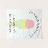 Eiscreme-Brautparty Wandteppich (Vorderseite (Horizontal))