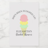 Eiscreme-Brautparty Weinetikett (Einzelnes Label)