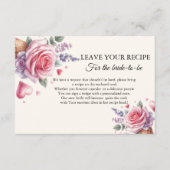 Eiscreme Bridal Anfrage Rezeptur für die Braut Hinweiskarte (Vorderseite)