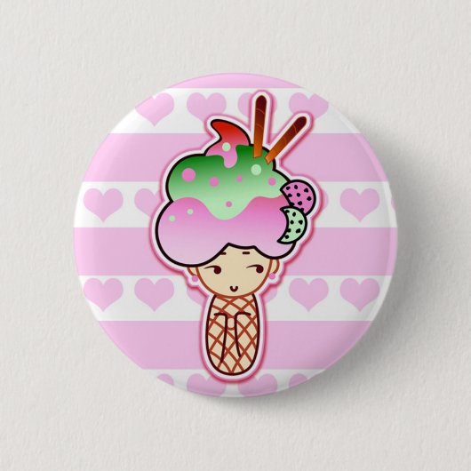 Eiscreme Button (Vorderseite)
