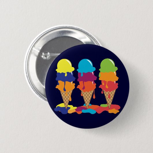Eiscreme-Button Button (Vorne & Hinten)