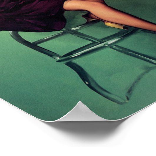 Eiscreme-Button nach oben Poster (Ecke)