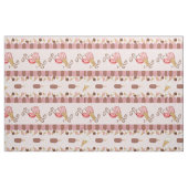 Eiscreme-Café - Kleine Printwerbung Stoff (Fat Quarter (45,7 x 55,9 cm))