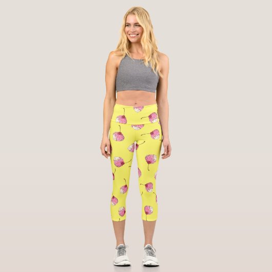 Eiscreme Capri Leggings (Vorderseite)