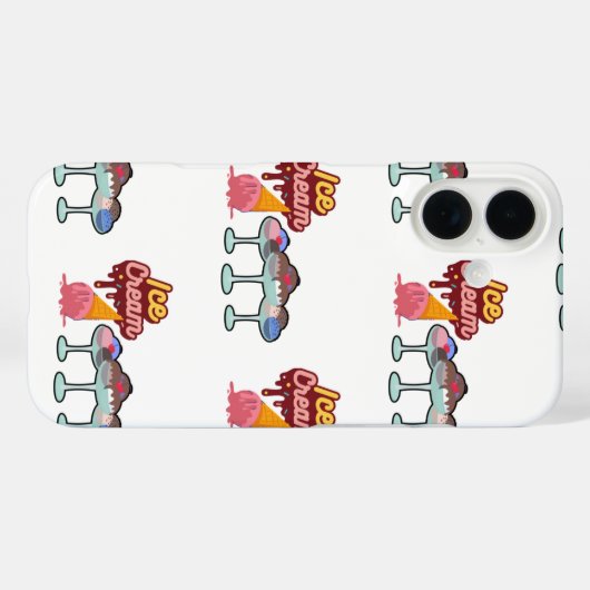 Eiscreme Case-Mate iPhone Hülle (Rückseite (Horizontal))