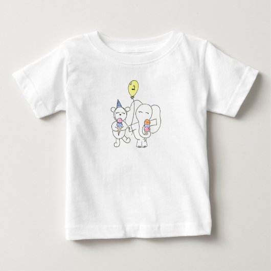 Eiscreme-Celebration Baby T-shirt (Vorderseite)