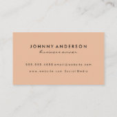 Eiscreme Cone Black Orange Visitenkarte (Rückseite)