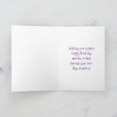 Eiscreme Cone Coolste Person Happy Birthday Karte (Innenseite)