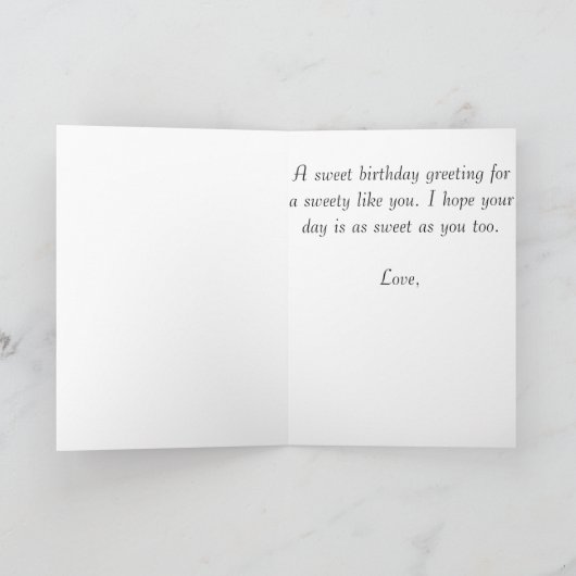 Eiscreme Cone Geburtstag Karte (Innenseite)