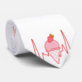 Eiscreme Cone Heartbeat Krawatte (Gerollt)
