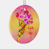 Eiscreme Cone Keramik Ornament (Rechts)