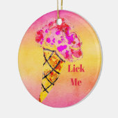 Eiscreme Cone Keramik Ornament (Links)