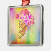 Eiscreme Cone Metal Ornament Aus Metall (Links)