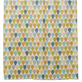 Eiscreme Cone Muster Mitte Jahrhundert Moderne Duschvorhang (Vorderseite)